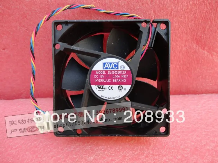 For AVC 8025 chassis wind capacity 4-wire PWM 8CM fan DL08025R12U 0.50A 12V+cooling fan
For AVC 8025 chassis wind capacity 4-wire PWM 8CM fan DL08025R12U 0.50A 12V+cooling fan
