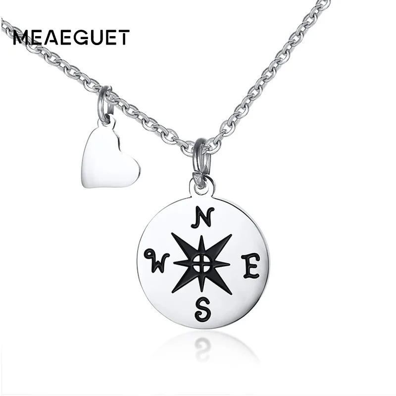 Best Friend BFF Gift Travel Compass With Heart Friendship Women Necklace Pendant In Silver Color Charm Chocker Chains 20inch
Best Friend BFF Gift Travel Compass With Heart Friendship Women Necklace Pendant In Silver Color Charm Chocker Chains 20inch