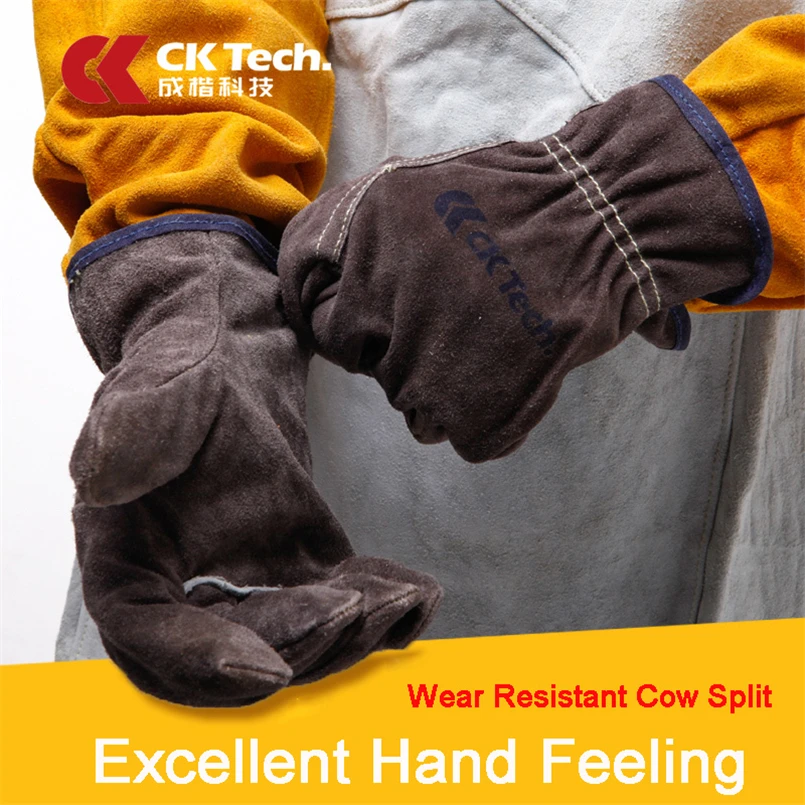 CK Tech. Welders Gloves Anti-Cut Temperature Resistant Cow Split Leather Gardening Welding Work Safety Gloves
CK Tech. Welders Gloves Anti-Cut Temperature Resistant Cow Split Leather Gardening Welding Work Safety Gloves