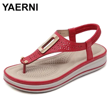 YAERNIWomen Thong Sandals Cut Out Hollow Metal Decro Ankle Strap Shoes Summer Beach Bohemia Boho Sandals PlatformWedge HeelsE821
YAERNIWomen Thong Sandals Cut Out Hollow Metal Decro Ankle Strap Shoes Summer Beach Bohemia Boho Sandals PlatformWedge HeelsE821