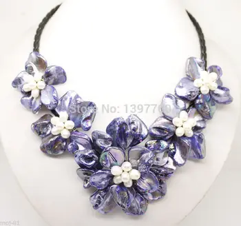 18 Inche Purple Mop Shell Pearl Handmade Flower Pendant Necklace Fashion Jewelry
18 Inche Purple Mop Shell Pearl Handmade Flower Pendant Necklace Fashion Jewelry