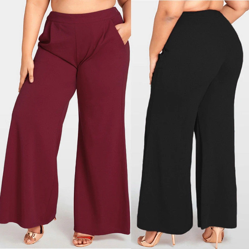 Women Ladies High Waist Plus Size Stretch Pants Trousers Wide Leg Yoga Loose Pants Plus Size
Women Ladies High Waist Plus Size Stretch Pants Trousers Wide Leg Yoga Loose Pants Plus Size