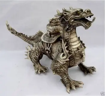 Shipping Huge Tibetan Silver luck Dragon Statue tools wedding Decoration Brass BRASS
Shipping Huge Tibetan Silver luck Dragon Statue tools wedding Decoration Brass BRASS