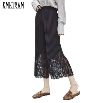 2019 Korean Fashion Summer Women Wide Leg Pants High Waist Slim Spring Trousers Women Loose Casual Black Lace Pantalon YJZ080
2019 Korean Fashion Summer Women Wide Leg Pants High Waist Slim Spring Trousers Women Loose Casual Black Lace Pantalon YJZ080