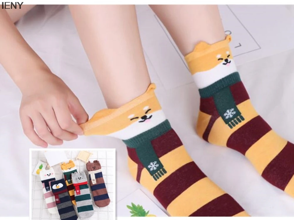 IENY Autumn and winter new warm tube socks Japanese and Korean version of the trend of women's socks cute breathable striped soc
IENY Autumn and winter new warm tube socks Japanese and Korean version of the trend of women's socks cute breathable striped soc