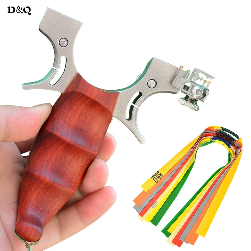 Slingshot Stainless Steel Sling Catapult For Hunting Game Competition Fishing