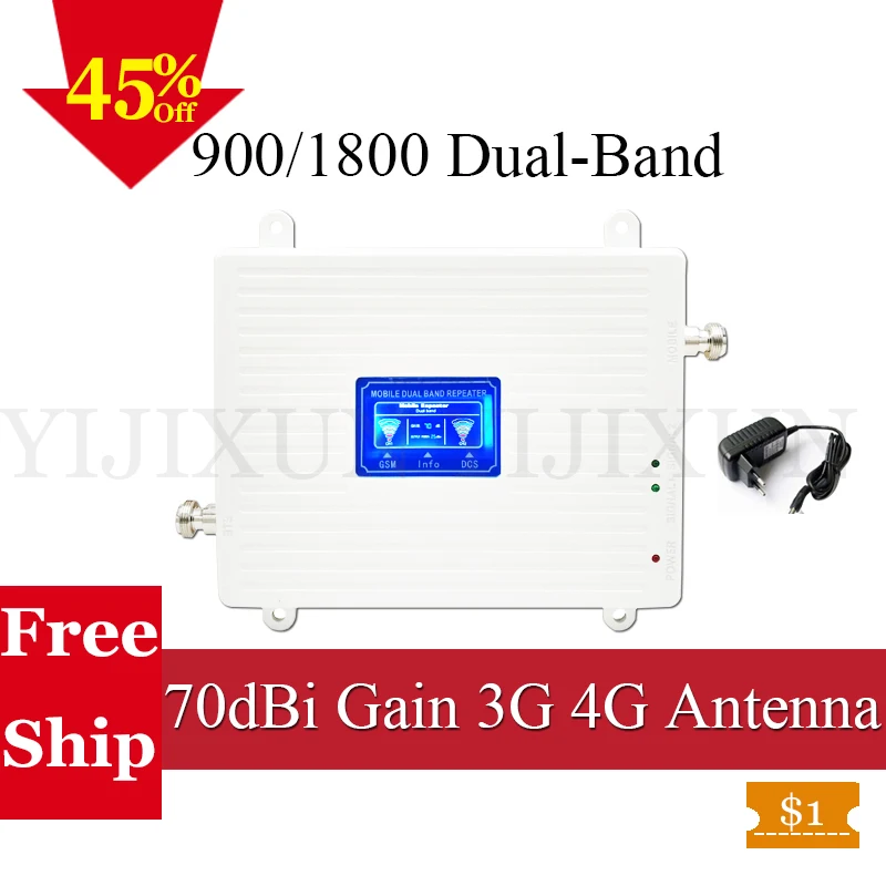 900/1800 2G 4G GSM LTE Mobile Phone Dual Band Signal Booster Repeater for Cell Phone GSM 900 DCS1800mhz 4g repeater amplifier
900/1800 2G 4G GSM LTE Mobile Phone Dual Band Signal Booster Repeater for Cell Phone GSM 900 DCS1800mhz 4g repeater amplifier
