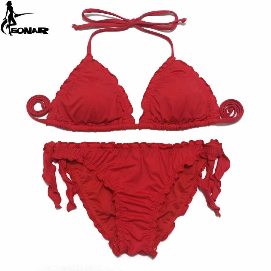 EONAR Bikinis 2021 Women Swimwear Ruffle Bandage Swimsuit Black Brazilian Bikini Set Adjustable Bathing Suit Triangle Swim Wear
EONAR Bikinis 2021 Women Swimwear Ruffle Bandage Swimsuit Black Brazilian Bikini Set Adjustable Bathing Suit Triangle Swim Wear