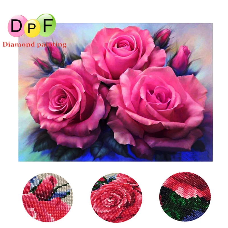 DPF Pink Rose Round full Diamond painting Cross Stitch Gift Resin diamond Mosaic Diamond Embroidery home decor needlework ctafts
DPF Pink Rose Round full Diamond painting Cross Stitch Gift Resin diamond Mosaic Diamond Embroidery home decor needlework ctafts