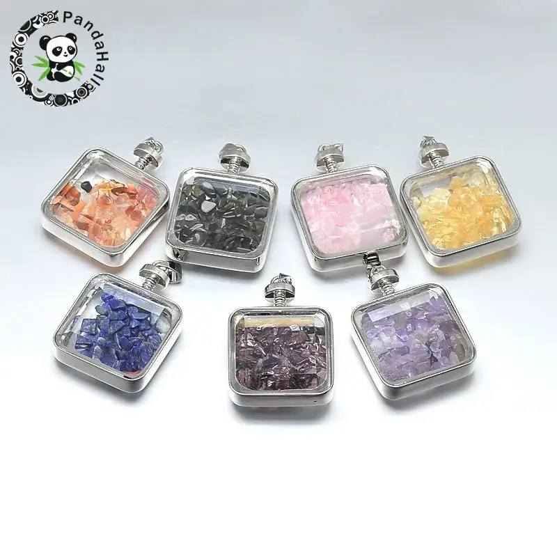 alloy floating locket pendants, with stone chips inside, square, Jewelry Findings plated, mixed color, 49x30x12.5mm, hole: 3x7mm
alloy floating locket pendants, with stone chips inside, square, Jewelry Findings plated, mixed color, 49x30x12.5mm, hole: 3x7mm