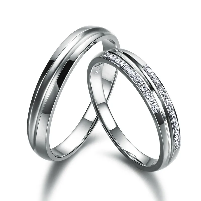 ZOCAI REAL GENUINE DIAMOND 0.09CT CERTIFIED DIAMOND HIS AND HERS WEDDING BAND SETS ROUND CUT 18K WHITE GOLD Q00510AB
ZOCAI REAL GENUINE DIAMOND 0.09CT CERTIFIED DIAMOND HIS AND HERS WEDDING BAND SETS ROUND CUT 18K WHITE GOLD Q00510AB