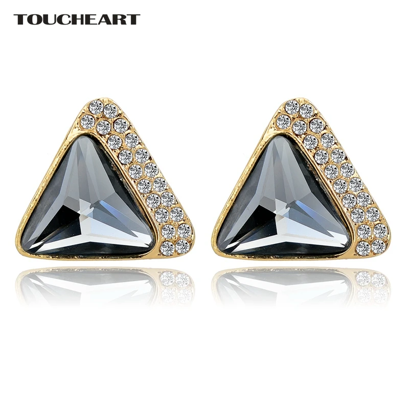 TOUCHEART New Year Trendy Rhinestone Stud Earrings fashion Jewelry Fine Gold plated Triangle Earrings For Women Ser140325
TOUCHEART New Year Trendy Rhinestone Stud Earrings fashion Jewelry Fine Gold plated Triangle Earrings For Women Ser140325