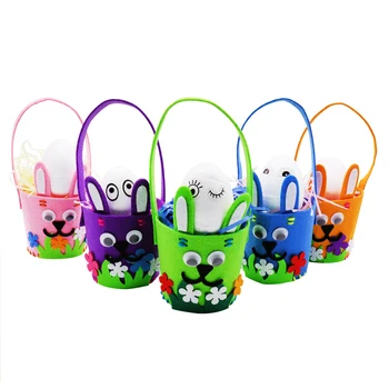 Cartoon Handmade Eggs Rabbit Flower Easter Basket DIY Craft Candy Box Bag Wedding Birthday Festival Party Decoration Supplies
Cartoon Handmade Eggs Rabbit Flower Easter Basket DIY Craft Candy Box Bag Wedding Birthday Festival Party Decoration Supplies