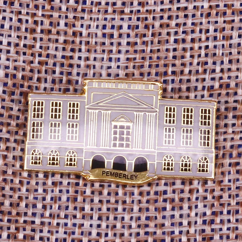 Pemberley enamel pin beautiful manor brooch Pride and Prejudice literature jewelry architect pins bookworm gift shirts accessori
Pemberley enamel pin beautiful manor brooch Pride and Prejudice literature jewelry architect pins bookworm gift shirts accessori