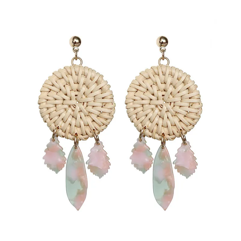 UJBOX 2018 Korean Fashion Handmade Rattan Knit Drop Earrings Women Harajuku Multicolor Acetate Dangle Earrings Wholesale E750
UJBOX 2018 Korean Fashion Handmade Rattan Knit Drop Earrings Women Harajuku Multicolor Acetate Dangle Earrings Wholesale E750
