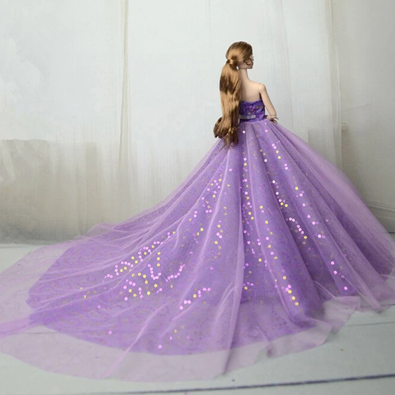 Purple Handmade Doll Long Wedding Dress For Babi 11'' Doll 1/6 30cm Dolls Party Clothes Girl's Best Birthday Gift
Purple Handmade Doll Long Wedding Dress For Babi 11'' Doll 1/6 30cm Dolls Party Clothes Girl's Best Birthday Gift