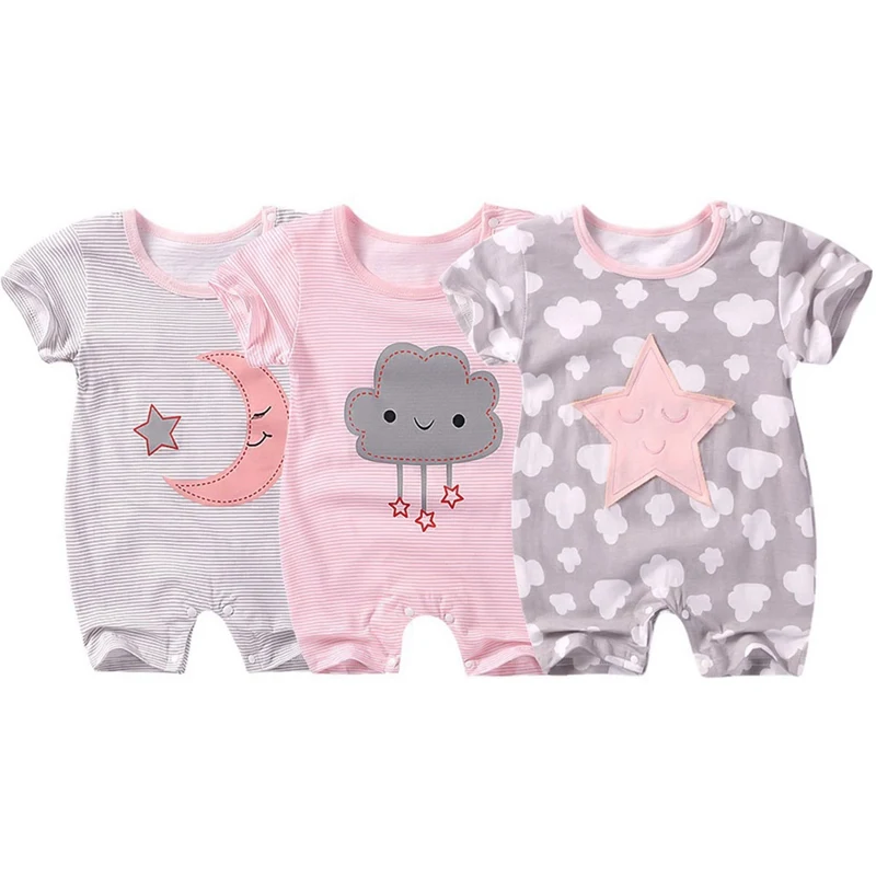 Baby Rompers Short sleeve Newborn Infant Baby Boy Girl Clothes Cute Cartoon Printed Jumpsuit Climbing Clothes
Baby Rompers Short sleeve Newborn Infant Baby Boy Girl Clothes Cute Cartoon Printed Jumpsuit Climbing Clothes