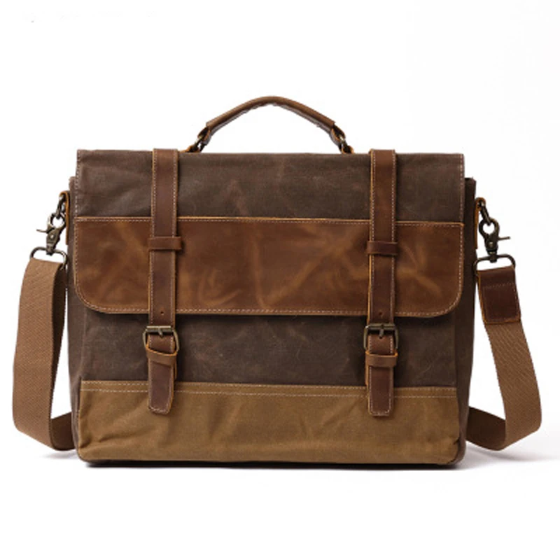YISHEN Retro Leather Men Briefcase Canvas Waterproof Men Shoulder Crossbody Bag Multifunctional Men Handbag Messenger Bag FX8806
YISHEN Retro Leather Men Briefcase Canvas Waterproof Men Shoulder Crossbody Bag Multifunctional Men Handbag Messenger Bag FX8806