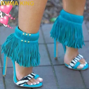 Tassel Decor Women High Heel Sandals Rome Style Sexy Ladies Stiletto Summer Sandals Open Toe Cover Heel Party Dress Shoes Woman
Tassel Decor Women High Heel Sandals Rome Style Sexy Ladies Stiletto Summer Sandals Open Toe Cover Heel Party Dress Shoes Woman