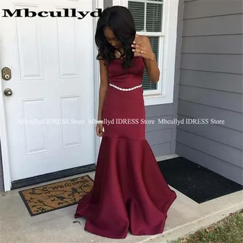Burgundy Mermaid African Prom Dresses 2019 New Luxury Satin Graduation Party Gowns Abiye Plus Size gala jurken Formal Gala Dress 
Burgundy Mermaid African Prom Dresses 2019 New Luxury Satin Graduation Party Gowns Abiye Plus Size gala jurken Formal Gala Dress