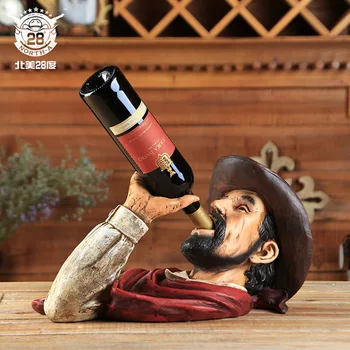 Originality Man's head Wine rack Dining room Bar Resin Wine holders American village Home decoration Bar accessories home bars
Originality Man's head Wine rack Dining room Bar Resin Wine holders American village Home decoration Bar accessories home bars
