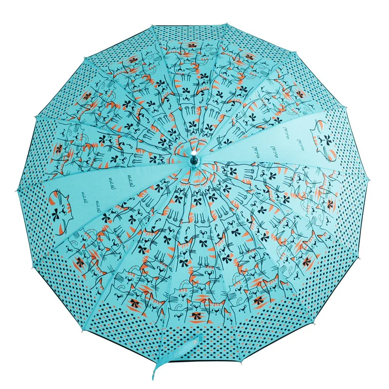 Cartoon cute cat long handle automatic umbrella Anime Lovers Umbrella Windproof Sunscreen
Cartoon cute cat long handle automatic umbrella Anime Lovers Umbrella Windproof Sunscreen