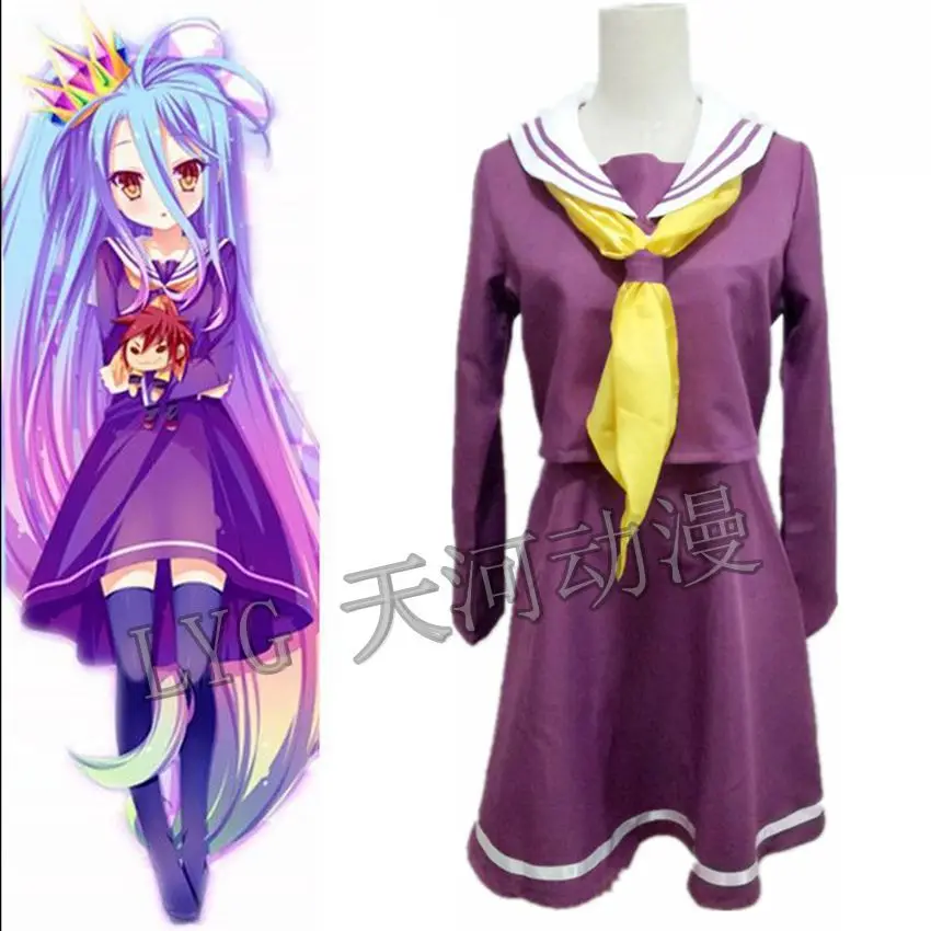 Shiro NO GAME NO LIFE Sailor Dress Cosplay Costume The Game Of Life COS Dresses Free Shipping
Shiro NO GAME NO LIFE Sailor Dress Cosplay Costume The Game Of Life COS Dresses Free Shipping