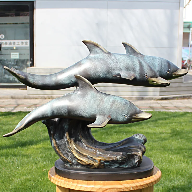 Three dolphins marine bronze statue Home Furnishing series Copper Crafts Ornament Hotel soft decoration decoration gift
Three dolphins marine bronze statue Home Furnishing series Copper Crafts Ornament Hotel soft decoration decoration gift