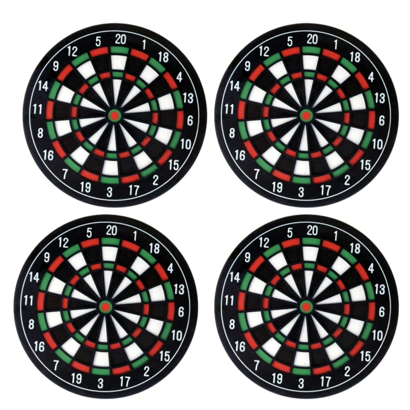 Plastic & Rubber 4pcs/set Kitchen Utensils Dart board Styled Coaster Mini Dart Board Cup pads
Plastic & Rubber 4pcs/set Kitchen Utensils Dart board Styled Coaster Mini Dart Board Cup pads