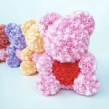 2019 new style rose bear with heart artificial roses foam roses flower bear rose Valentine's Day gifts Mother's Day 35 cm high
2019 new style rose bear with heart artificial roses foam roses flower bear rose Valentine's Day gifts Mother's Day 35 cm high