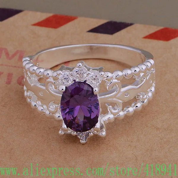 Silver Plated ring, Silver Plated fashion jewelry, three lines inlaid purple stone/expensive /ewfannma bxhakooa AR696
Silver Plated ring, Silver Plated fashion jewelry, three lines inlaid purple stone/expensive /ewfannma bxhakooa AR696