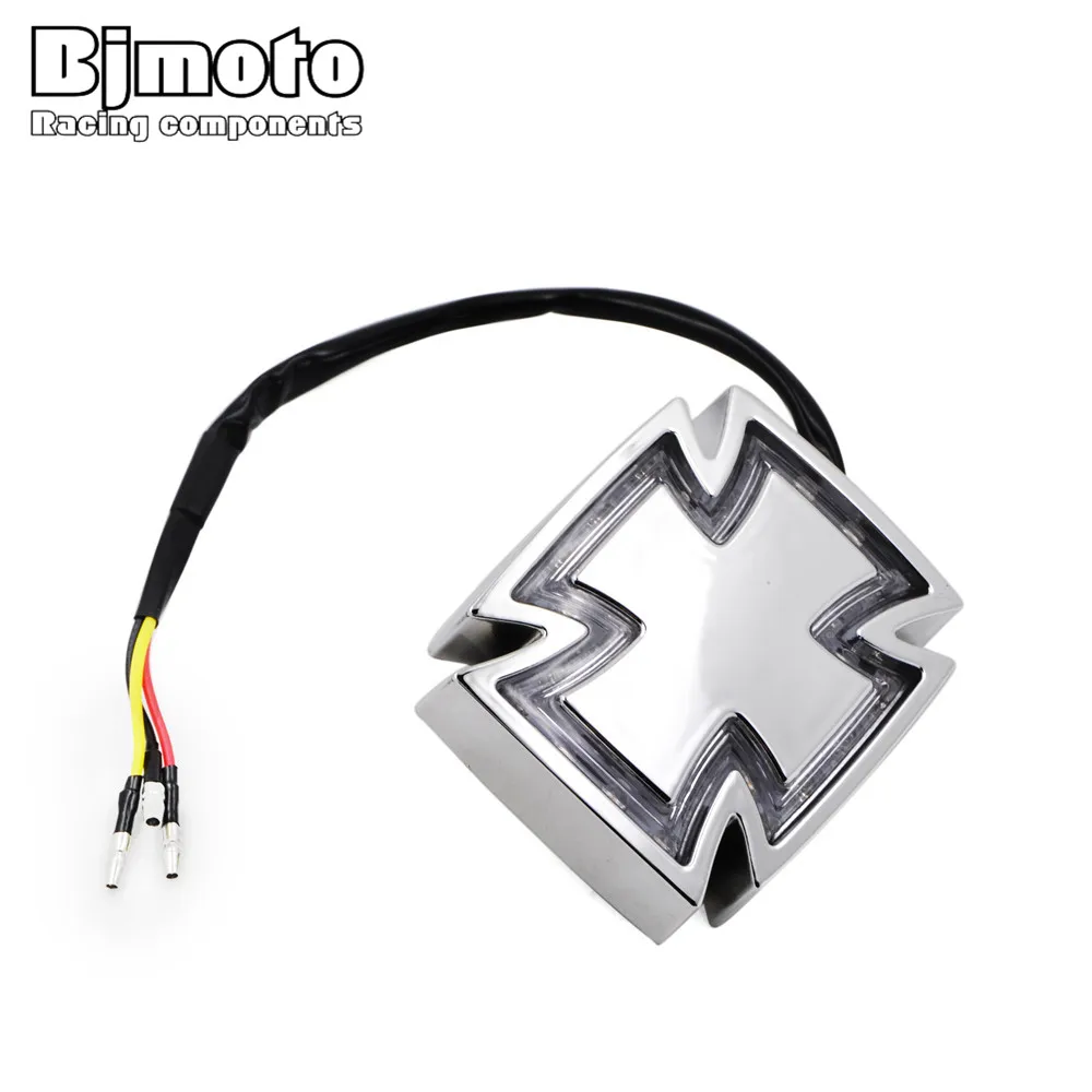 BJMOTO Universal Motorcycle 12V Cross LED light Brake Stop Running Tail lights High low lamp For Harley Chopper Bobber Moto Bike
BJMOTO Universal Motorcycle 12V Cross LED light Brake Stop Running Tail lights High low lamp For Harley Chopper Bobber Moto Bike