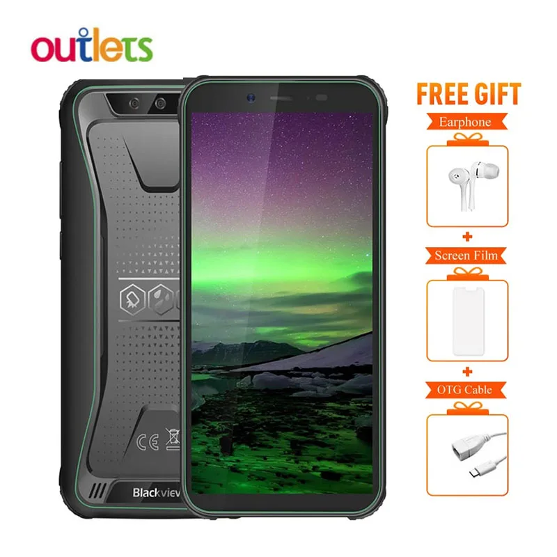 Blackview BV5500 IP68 Waterproof MTK6580P Smartphone 2GB+16GB 5.5" 18:9 Screen 4400mAh Android 8.1 Dual SIM Rugged Mobile Phone
Blackview BV5500 IP68 Waterproof MTK6580P Smartphone 2GB+16GB 5.5" 18:9 Screen 4400mAh Android 8.1 Dual SIM Rugged Mobile Phone
