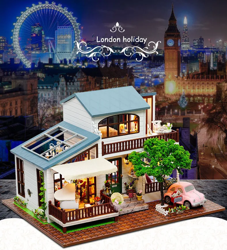 Sylvanian Families House DIY Doll House London Holiday Hand Assembled