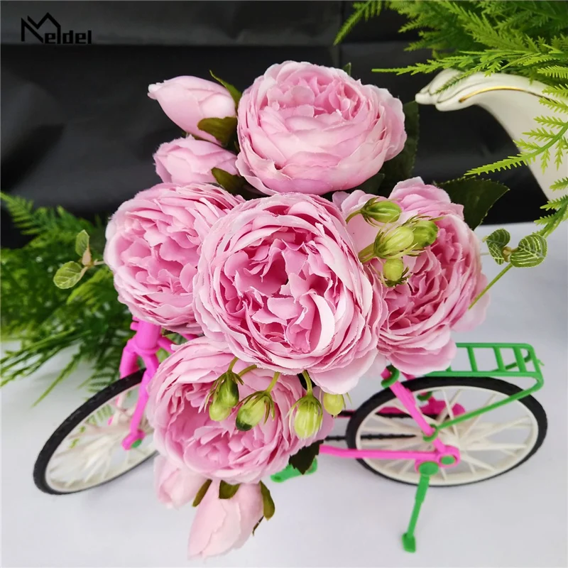 Meldel Bridal Wedding Bouquet Bridesmaid Peony Bouquet Artificial Silk Rose Flowers Arrangement Home Party Prom Decoration
Meldel Bridal Wedding Bouquet Bridesmaid Peony Bouquet Artificial Silk Rose Flowers Arrangement Home Party Prom Decoration