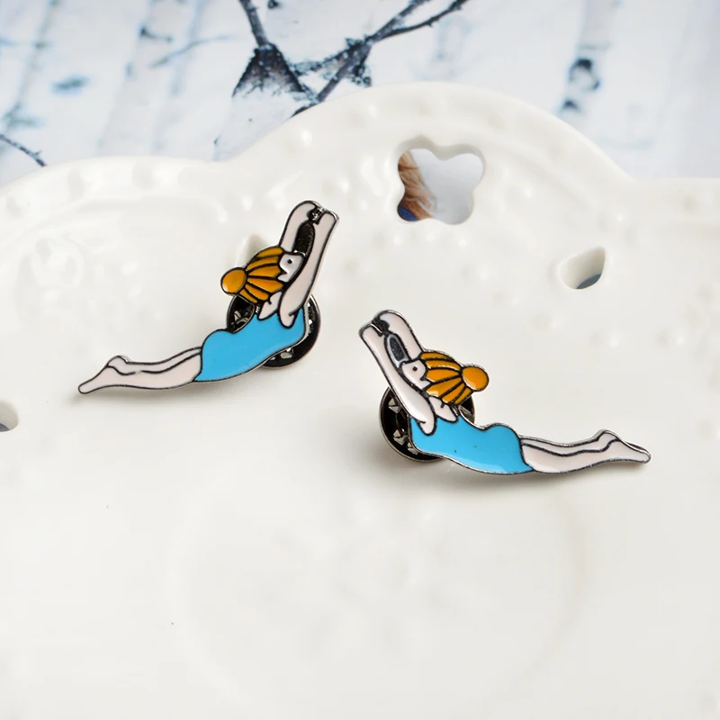Cartoon Synchronized Swimming Girl Brooches Collar Corsage Shirt bag cap Jacket Pin Badge Sports Jewelry Gift for Kids Girls
Cartoon Synchronized Swimming Girl Brooches Collar Corsage Shirt bag cap Jacket Pin Badge Sports Jewelry Gift for Kids Girls