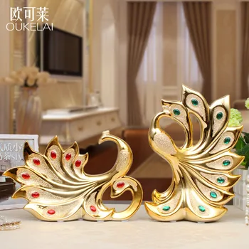 Ceramic plating Home Furnishing Decor peacock living room setting modern wedding gift crafts ornaments wholesale
Ceramic plating Home Furnishing Decor peacock living room setting modern wedding gift crafts ornaments wholesale