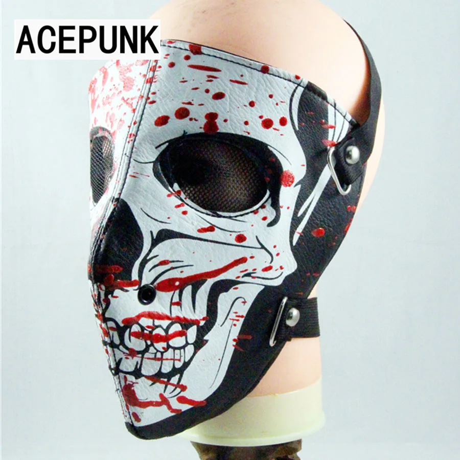 Skull Head Red Oil Pattern Leather Face Mask Steampunk Sports Protective Cosplay Motorcycle Biker Masks Anti-Dust Punk Mask
Skull Head Red Oil Pattern Leather Face Mask Steampunk Sports Protective Cosplay Motorcycle Biker Masks Anti-Dust Punk Mask