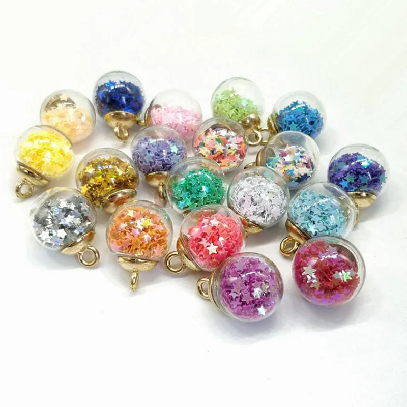 50Pcs/lot New DIY round transparent color stars glass ball earrings bracelet accessories DIY children's toys
50Pcs/lot New DIY round transparent color stars glass ball earrings bracelet accessories DIY children's toys
