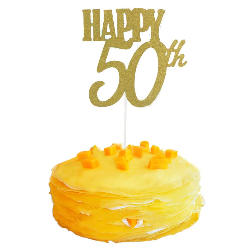 Ynaayu 1pcs 50th Cake Topper Happy Birthday Cake Topper Adult Birthday Party Decoration Cake Toppers Birth For Party
Ynaayu 1pcs 50th Cake Topper Happy Birthday Cake Topper Adult Birthday Party Decoration Cake Toppers Birth For Party