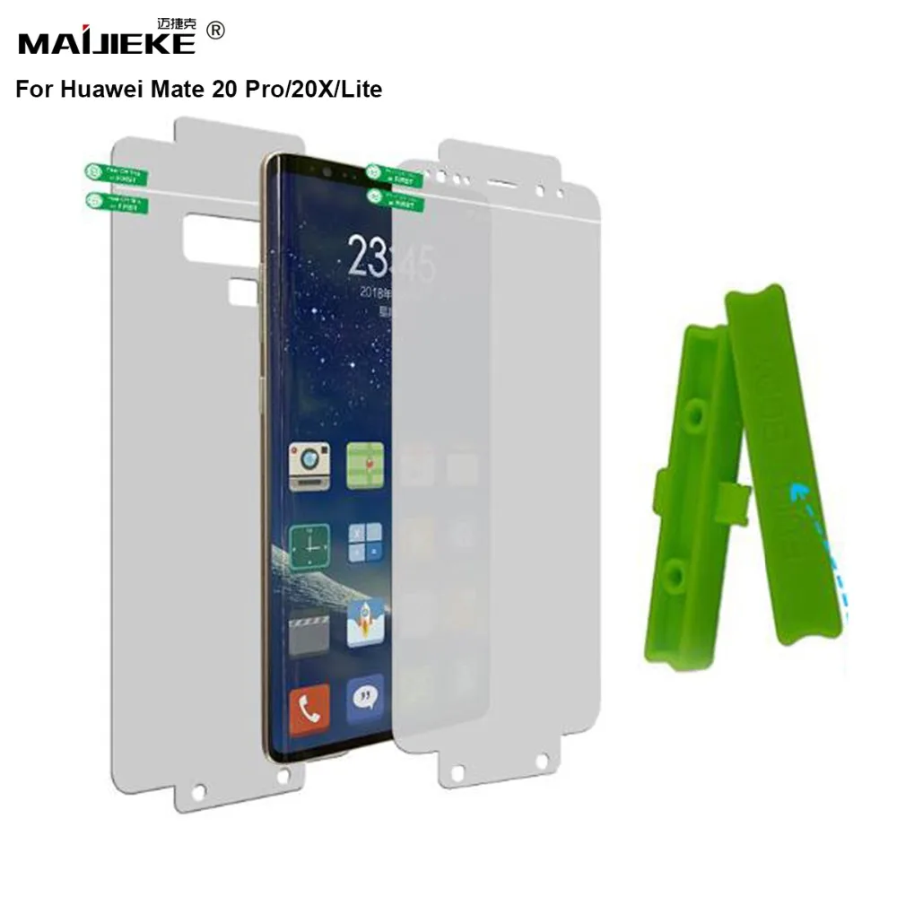 Soft HD Hydrogel Front+Back film For Huawei Mate 20 pro Full Cover Screen Protector for Huawei Mate 20 lite 20X Protective Film
Soft HD Hydrogel Front+Back film For Huawei Mate 20 pro Full Cover Screen Protector for Huawei Mate 20 lite 20X Protective Film