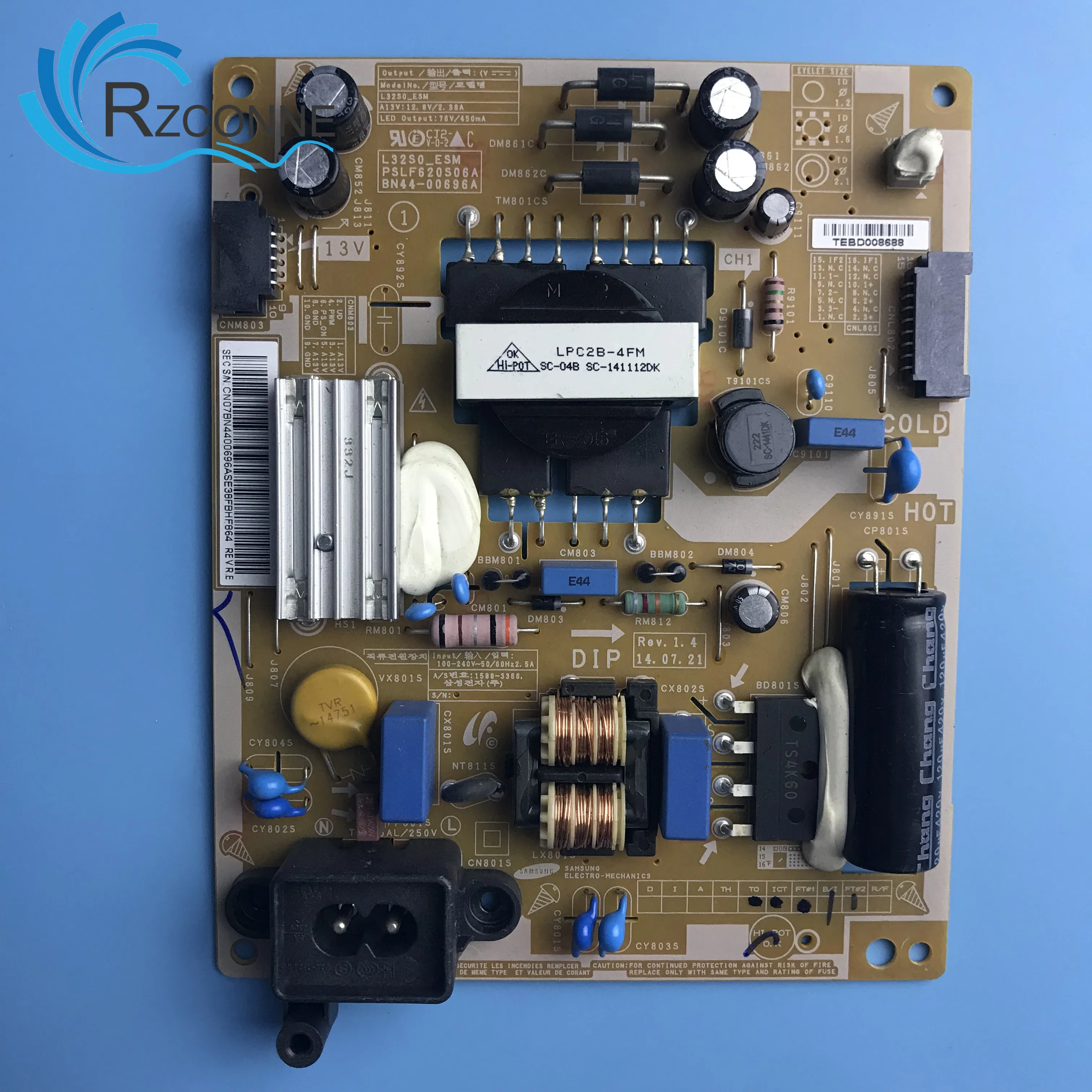 Power Board Card Supply BN44-00696A L32S0-ESM PSLF620S06A For 32 inch Samsung LCD TV UA32H4100AR UA32H4100AK
Power Board Card Supply BN44-00696A L32S0-ESM PSLF620S06A For 32 inch Samsung LCD TV UA32H4100AR UA32H4100AK