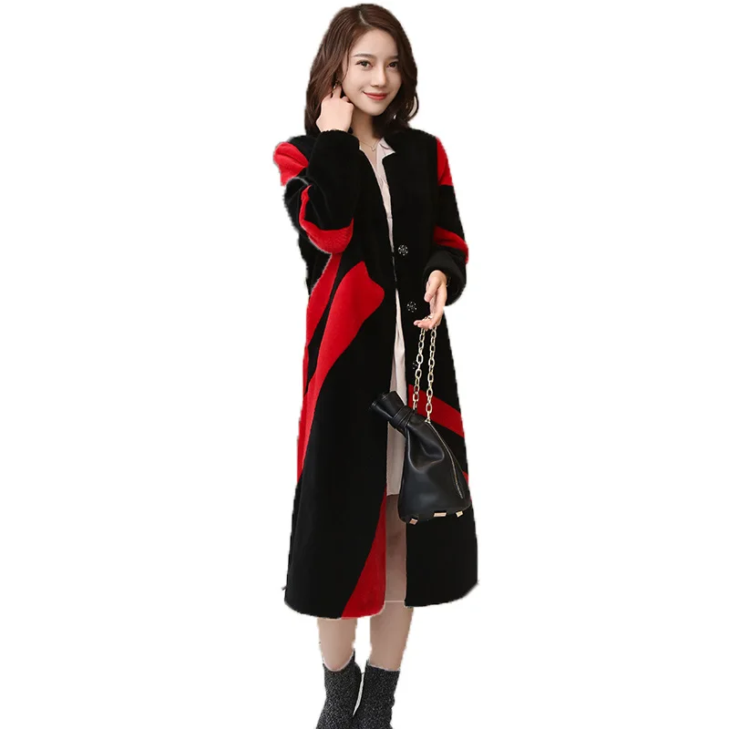 Real Fur Coat Double-faced Fur Women Tops Wool Jacket Sheep Shearing Fur 2018 Female Winter Coat Women Black Long Coats ZT244
Real Fur Coat Double-faced Fur Women Tops Wool Jacket Sheep Shearing Fur 2018 Female Winter Coat Women Black Long Coats ZT244