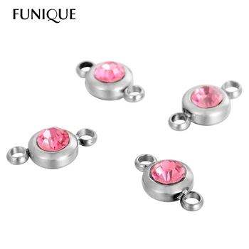 FUNIQUE 5PCs silver color Stainless Steel Connector Multicolor Rhinestone Round Connector For DIY Jewelry Findings
FUNIQUE 5PCs silver color Stainless Steel Connector Multicolor Rhinestone Round Connector For DIY Jewelry Findings