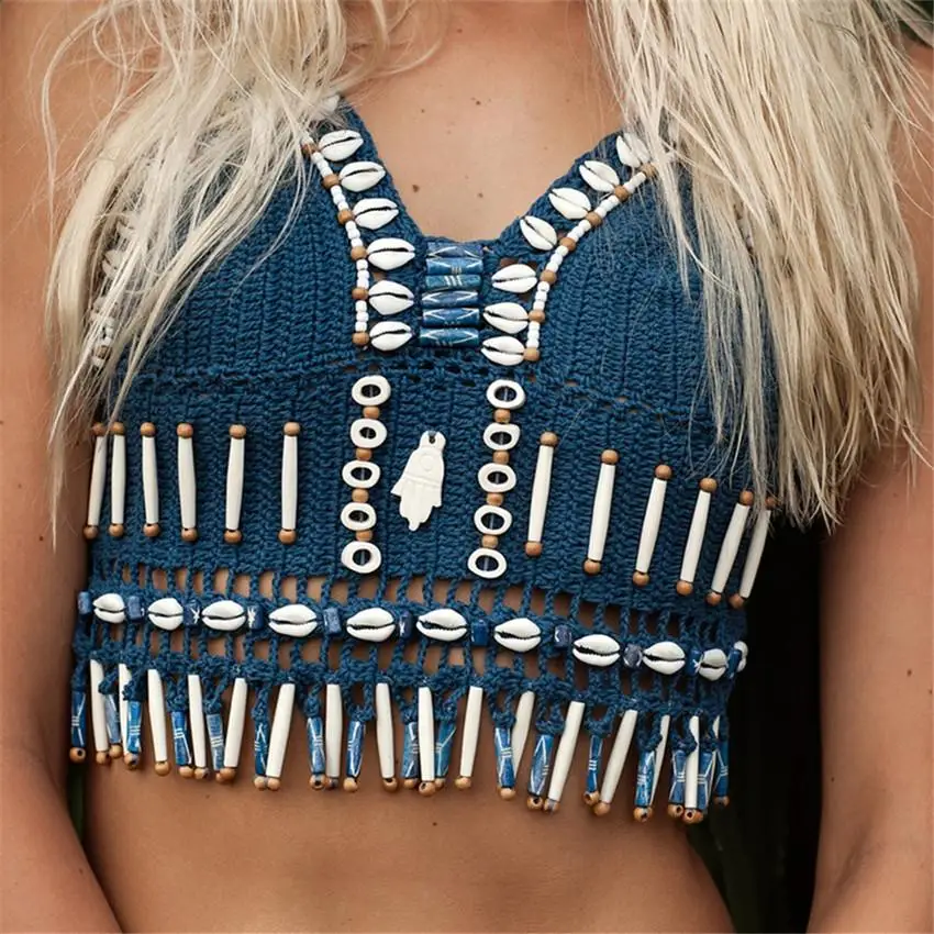 Handmade string shell hanging neck Bohemia Swimsuit Knitted Bikinis Set Crochet Swimwear Women Bathing Suits Female Bandage
Handmade string shell hanging neck Bohemia Swimsuit Knitted Bikinis Set Crochet Swimwear Women Bathing Suits Female Bandage