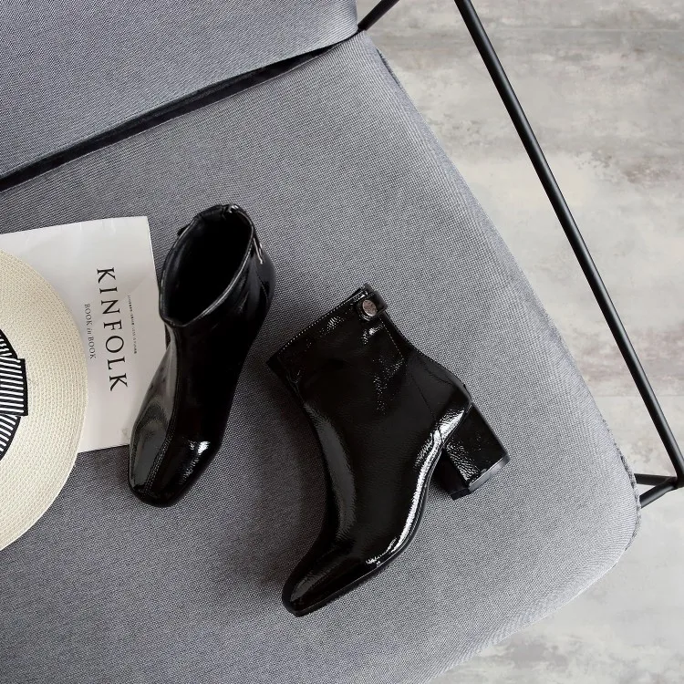 Big Size 9 10 12 boots women shoes ankle boots for women ladies boots Square end rear zipper heel
Big Size 9 10 12 boots women shoes ankle boots for women ladies boots Square end rear zipper heel