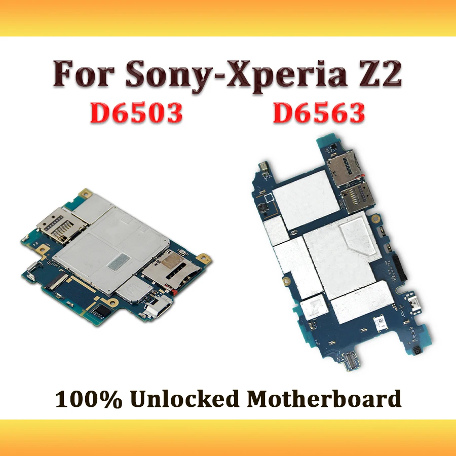 

Free Shipping,100% Unlocked Replacement For Sony Xperia Z2 D6503 D6563 Motherboard 16GB ROM Mainboard Logicboard With Full Chips