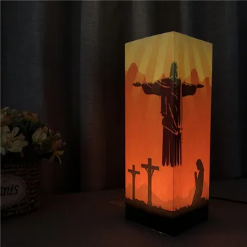Sharelife Creative Warm White Jesus Cross Paper Shadow USB Night Light Home Room Atmosphere Lamp Children's Birthday Gift 1066
Sharelife Creative Warm White Jesus Cross Paper Shadow USB Night Light Home Room Atmosphere Lamp Children's Birthday Gift 1066