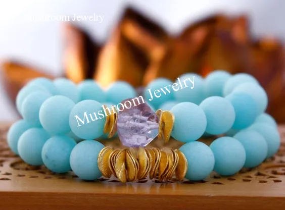 Matte Jades beads Stretch Bracelet With gold wavy spacer beads Stack Bracelet one set of 2 pcs
Matte Jades beads Stretch Bracelet With gold wavy spacer beads Stack Bracelet one set of 2 pcs