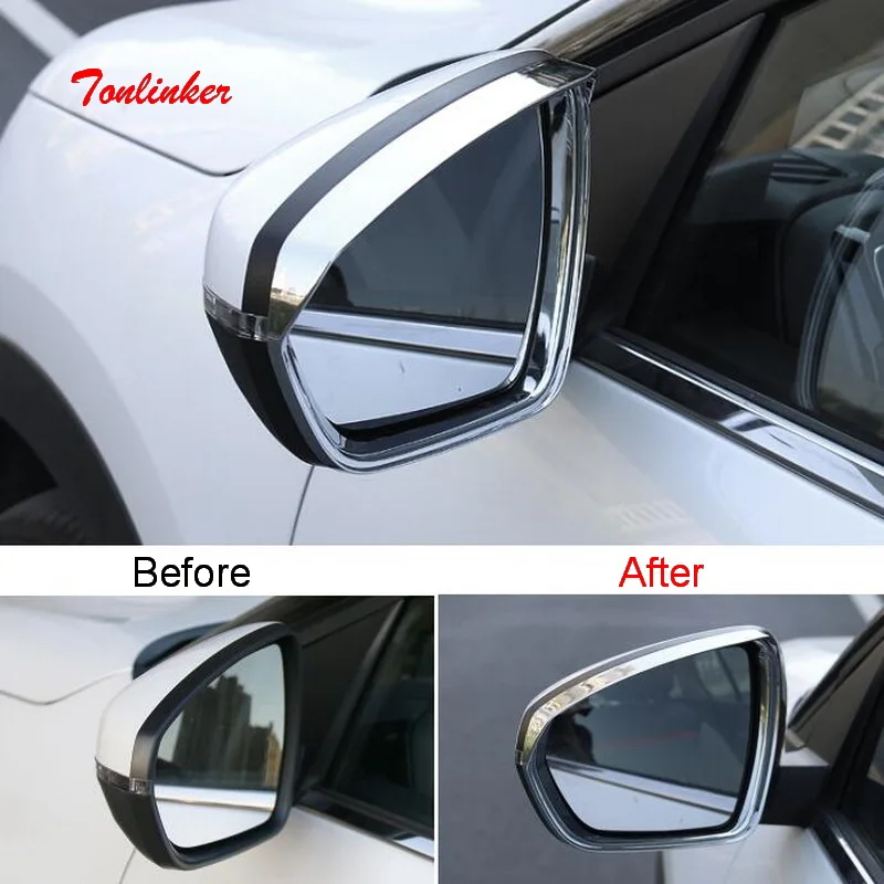 Tonlinker Exterior Rearview mirror rain eyebrow Cover Sticker for Citroen C5 aircross 2017-18 Car Styling 2PCS ABS Cover sticker
Tonlinker Exterior Rearview mirror rain eyebrow Cover Sticker for Citroen C5 aircross 2017-18 Car Styling 2PCS ABS Cover sticker